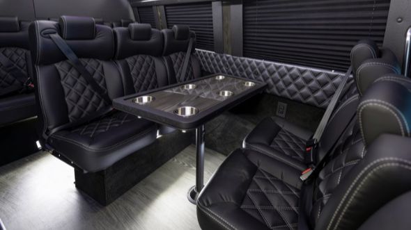 grand prairie 10 passenger sprinter van interior