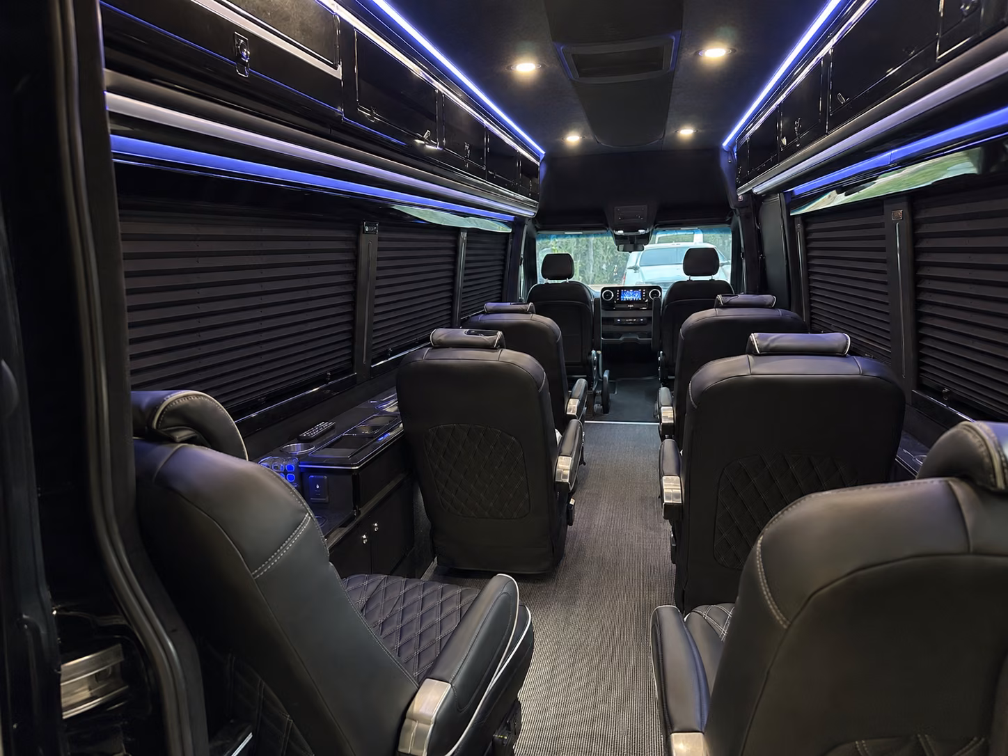 grand prairie 10 passenger sprinter van inside