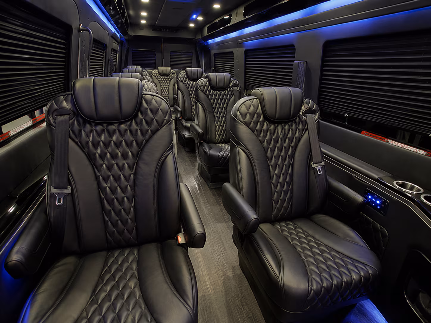 grand prairie 10 passenger sprinter van interior