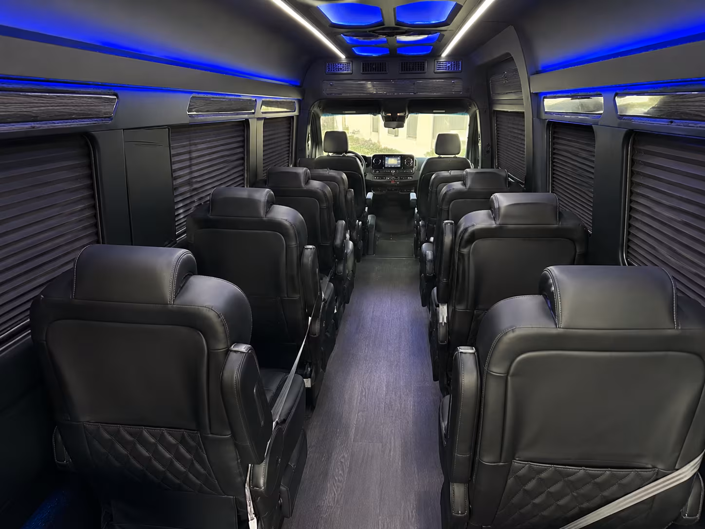 grand prairie 15 passenger sprinter van inside
