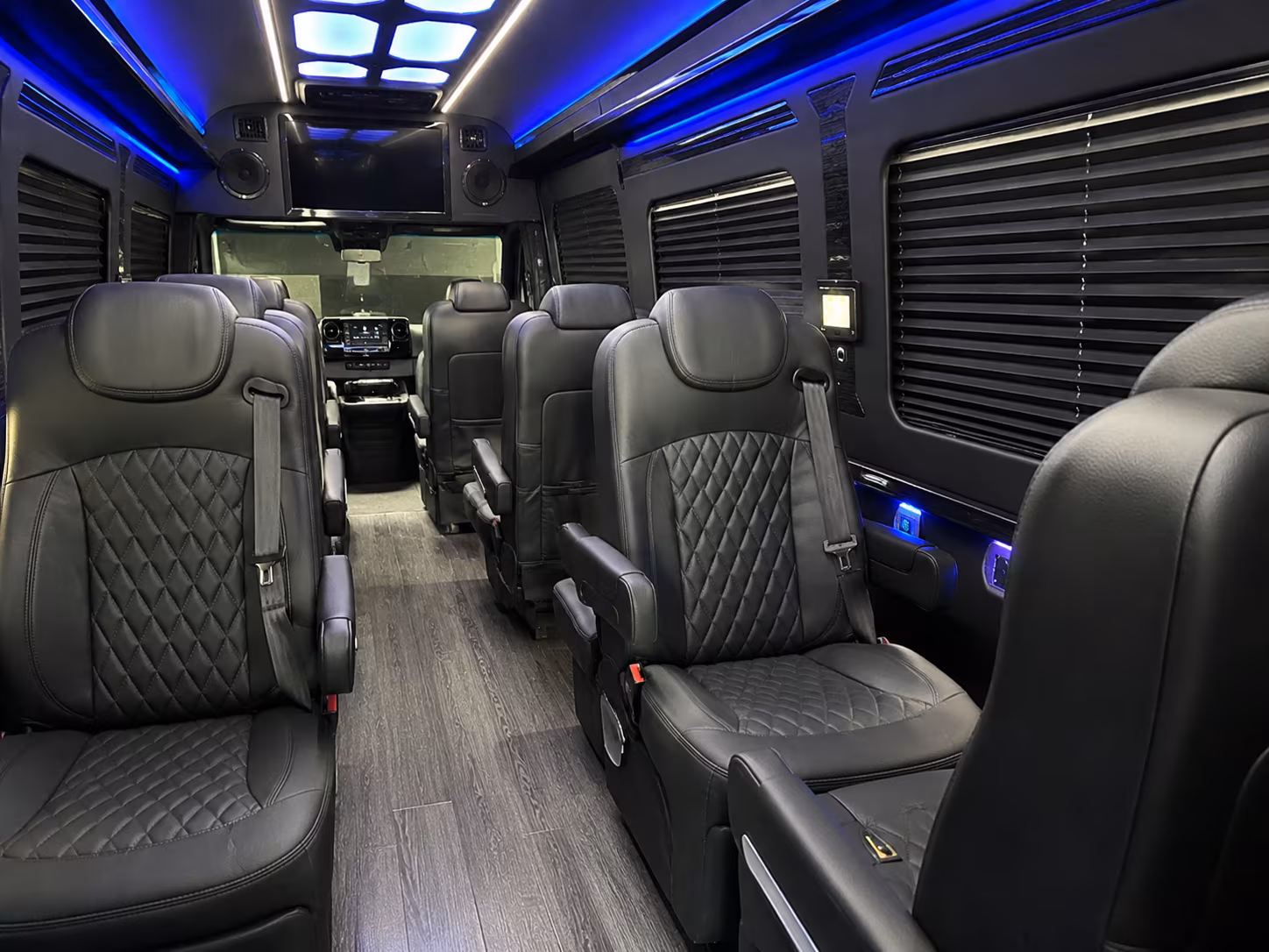 grand prairie 15 passenger sprinter van interior