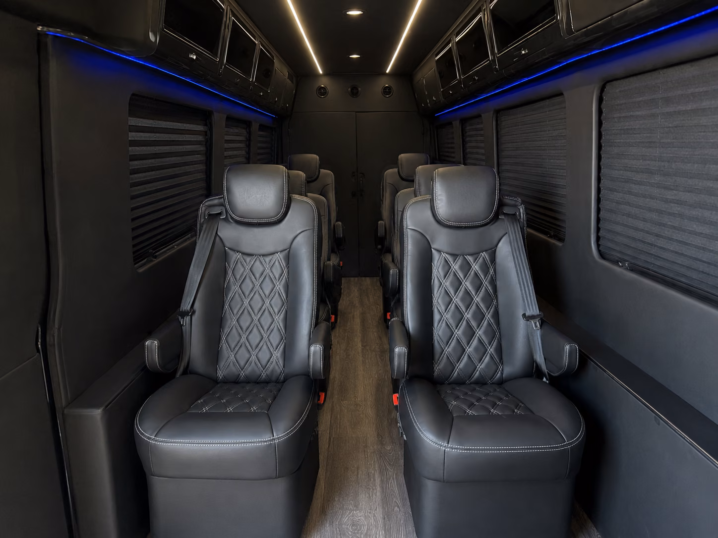 grand prairie 18 passenger sprinter van interior