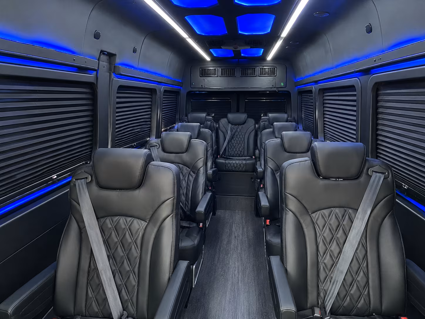 grand prairie 20 passenger sprinter van interior