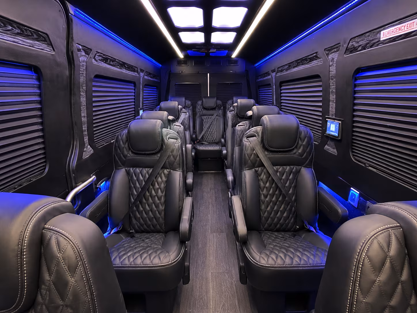 grand prairie 8 passenger sprinter van interior
